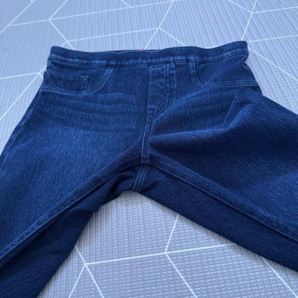 Spanx Pull On Skinny‎ Jeans Size Small Jeggings Dark Wash - Picture 3 of 9